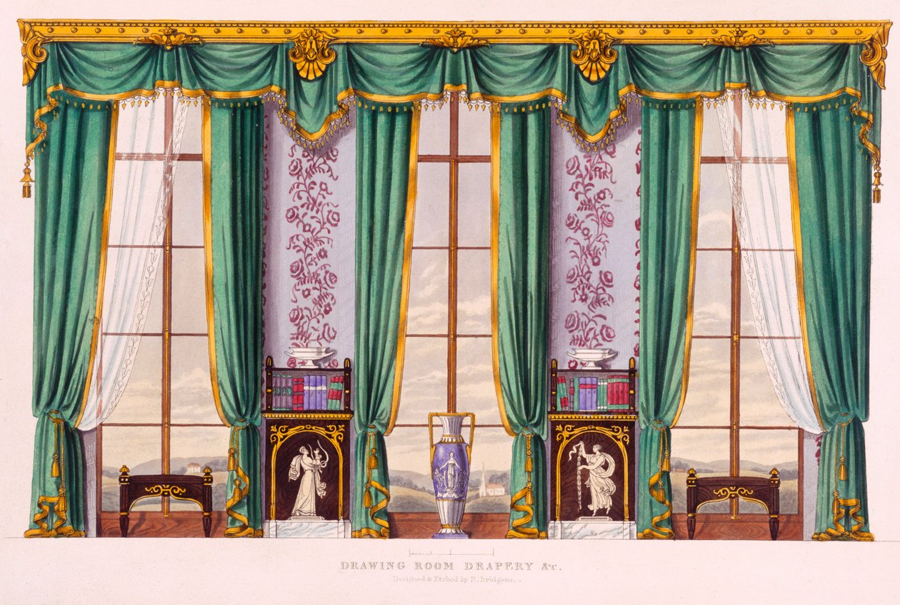 Tendaggi del Salotto (ambientazione greca) da 