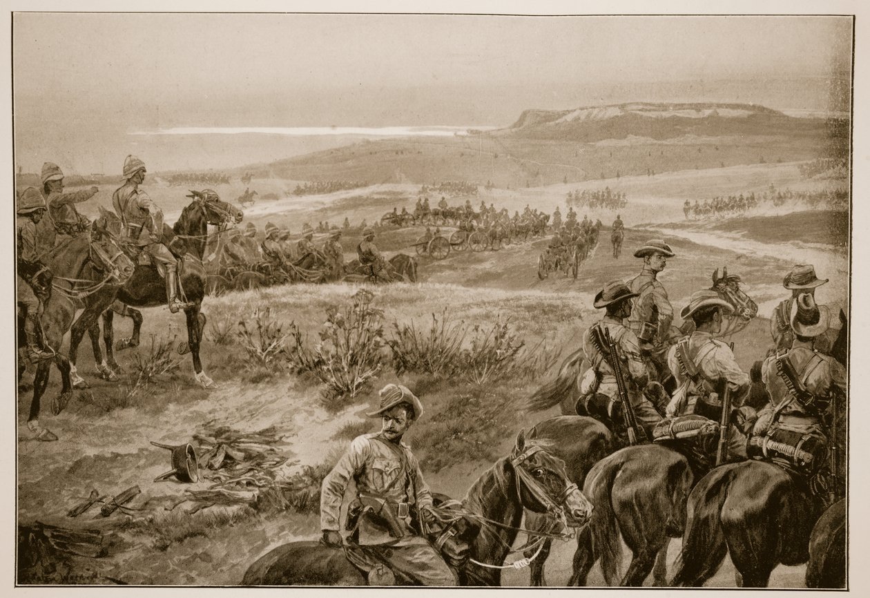 Una ricognizione in forza con la cavalleria del generale French vicino a Colesberg da Richard Caton Woodville junior