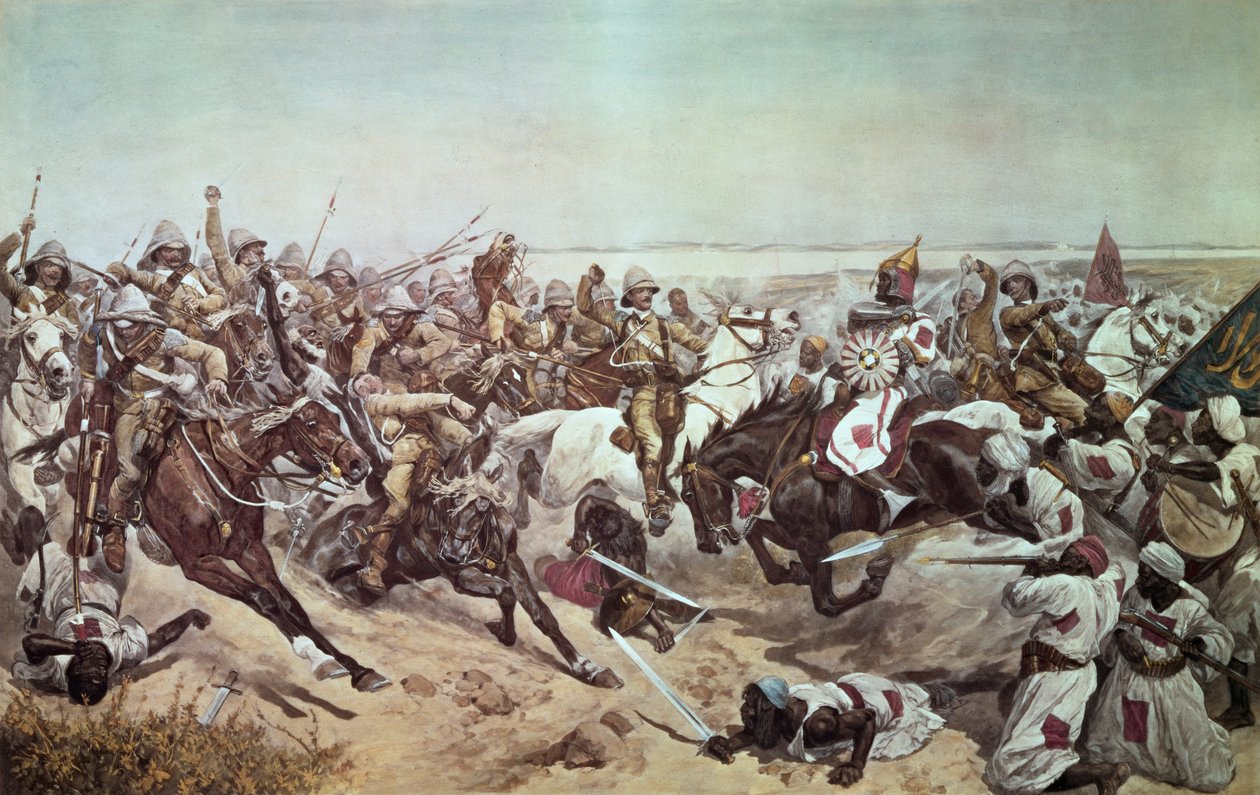 Carica dei 21st Lancers a Omdurman, 2 settembre 1898 da Richard Caton Woodville junior