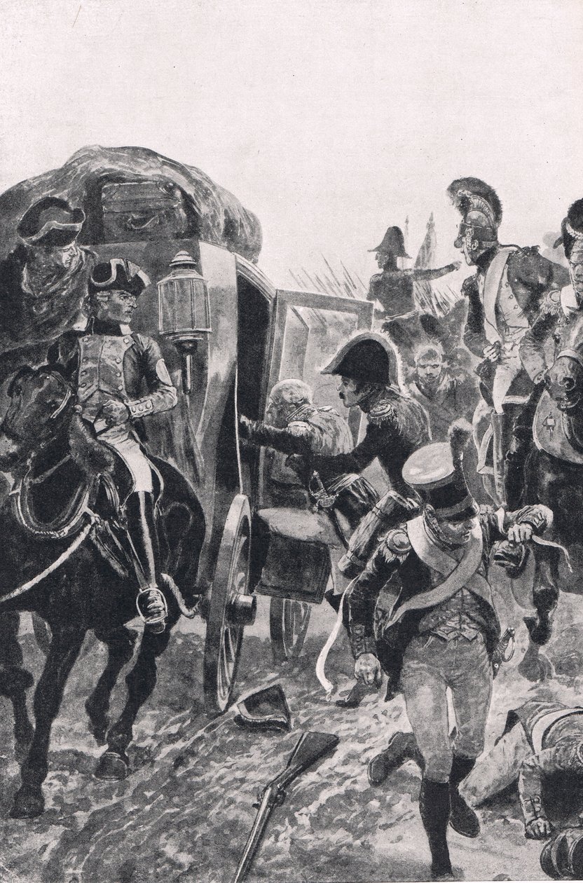 Fuga delle truppe spagnole il 27 luglio 1809, illustrazione da 