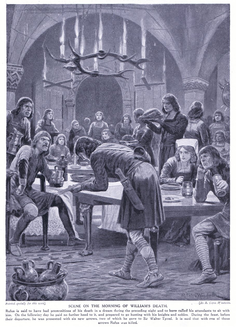 Scena la mattina della morte di Guglielmo I, anni 1920 da Richard Caton Woodville junior