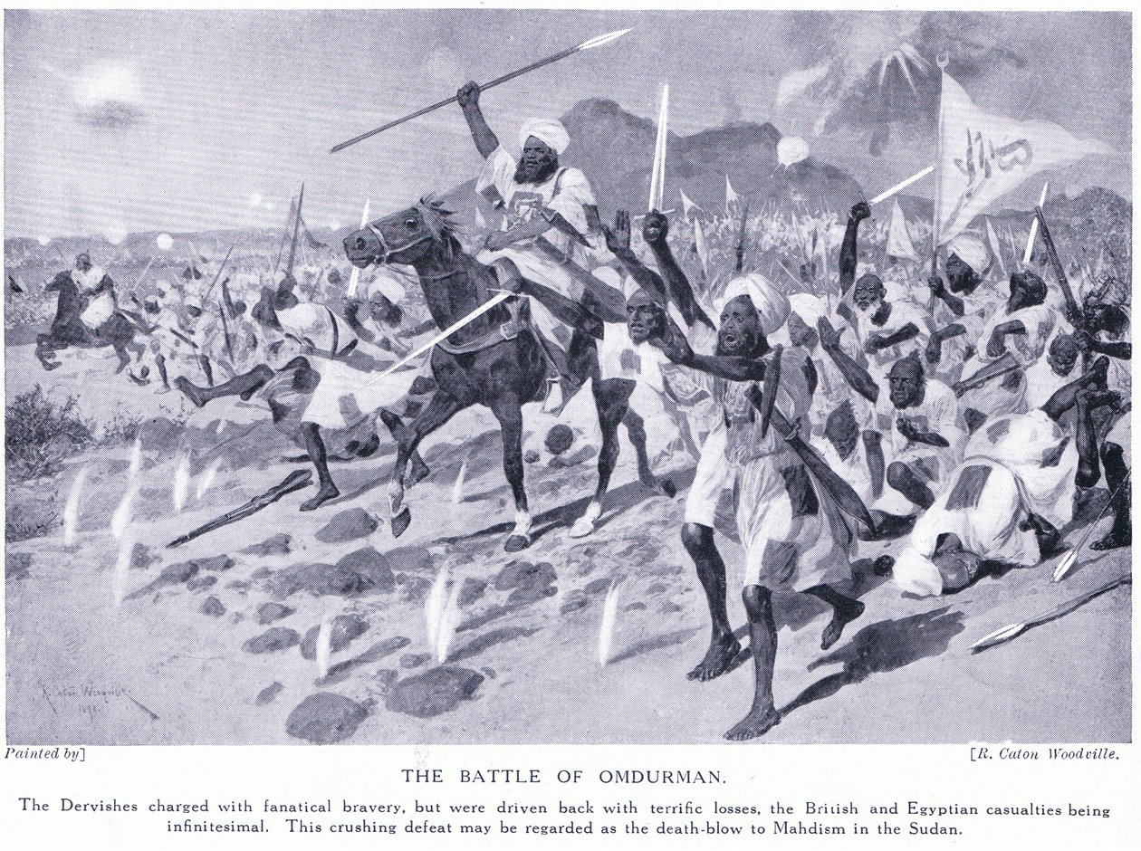 La battaglia di Omdurman 1898 AD, c.1920 da Richard Caton Woodville junior