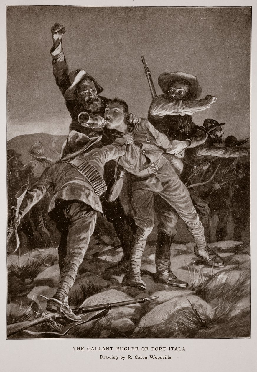 Il galante trombettiere di Fort Itala da Richard Caton Woodville junior