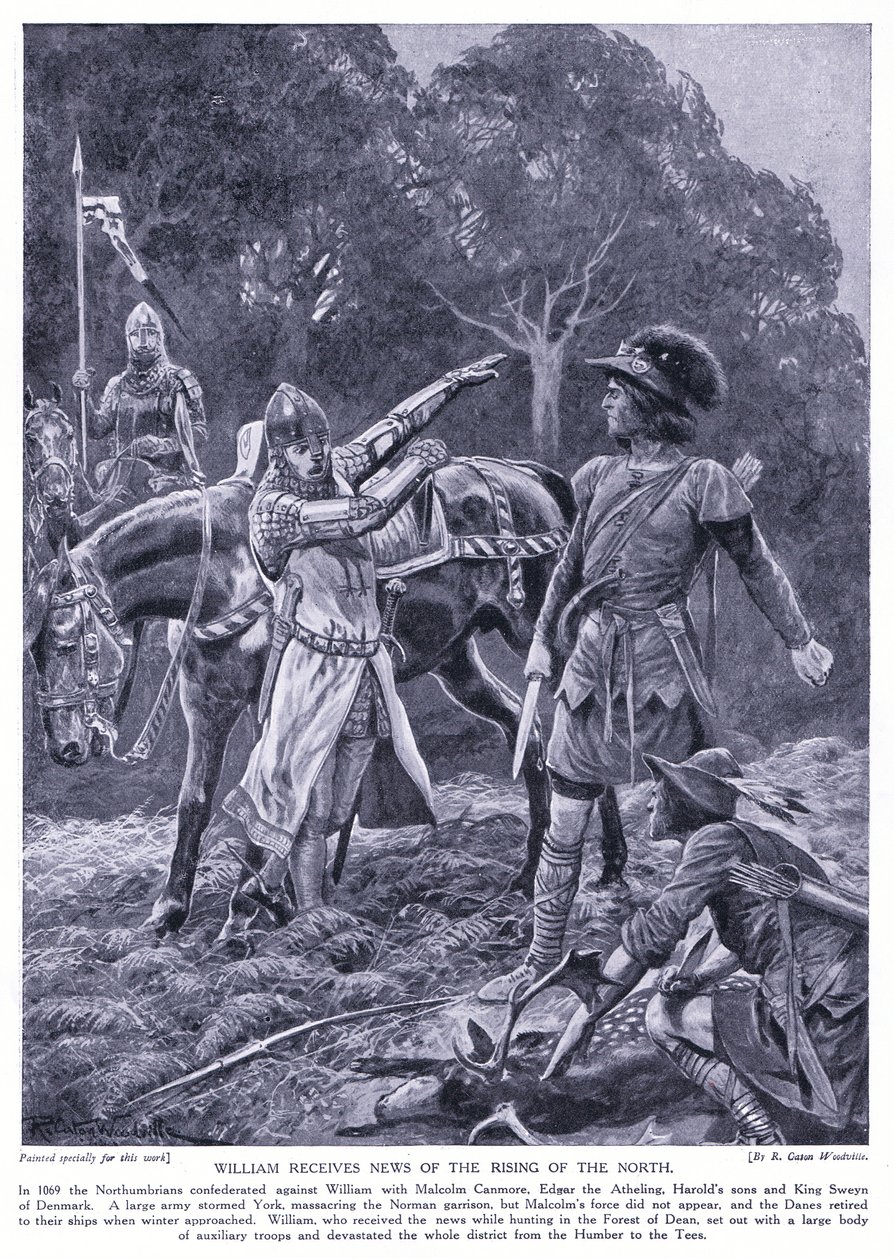 Guglielmo riceve notizie della rivolta nel nord, anni 1920 da Richard Caton Woodville junior
