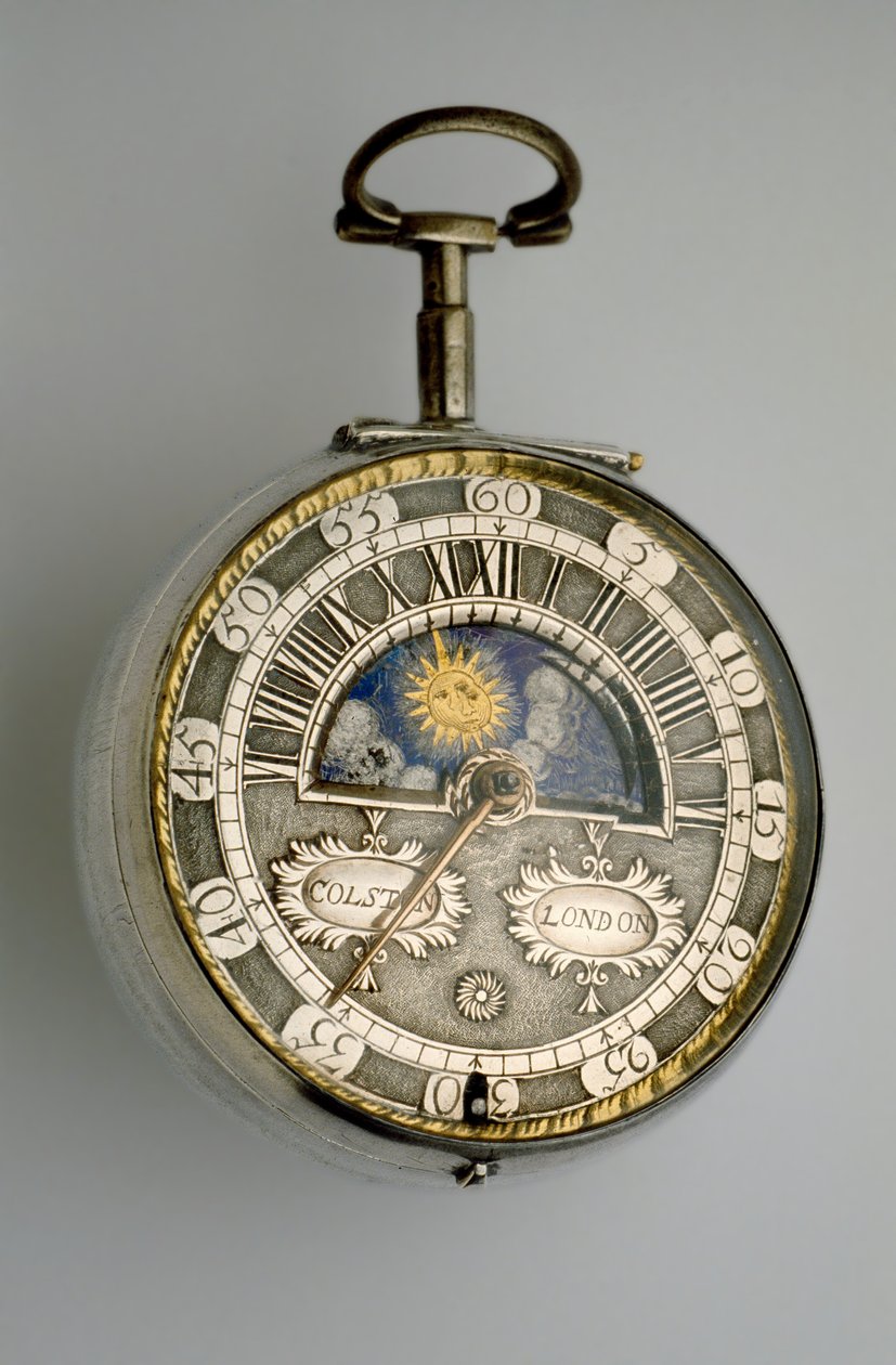 Orologio a verge con doppia cassa, c.1685 da Richard Colston