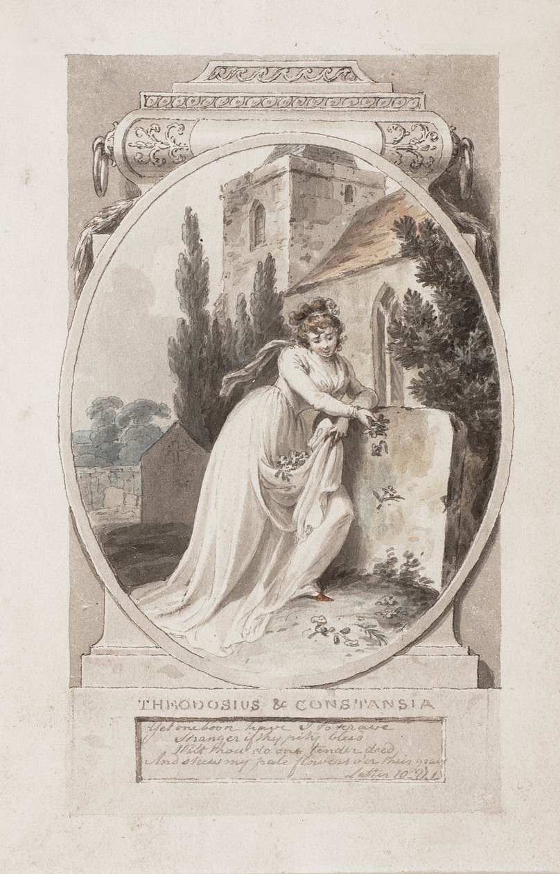 Teodosio e Costanzia, illustrazione per l