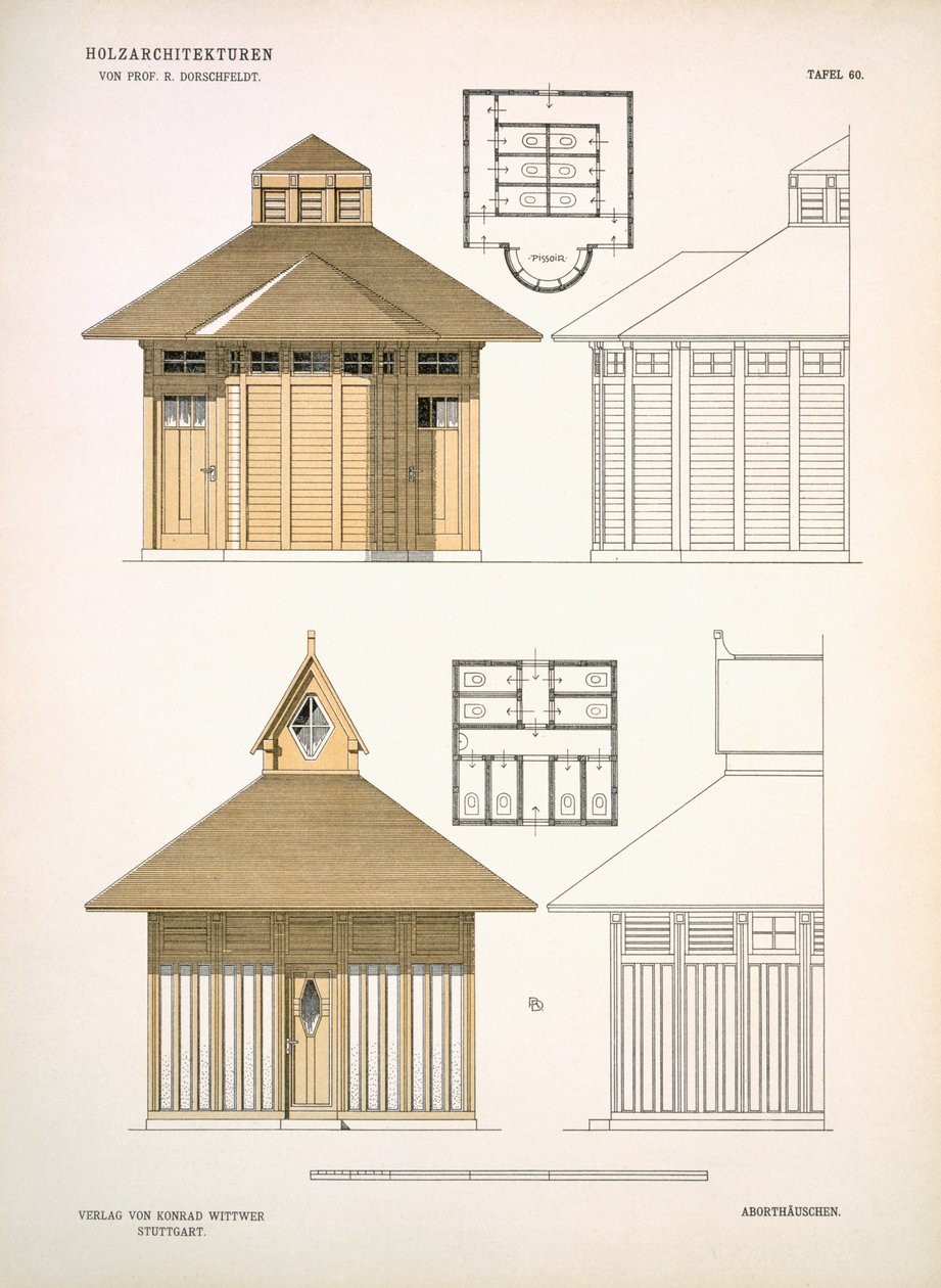 Architettura in legno, c.1900 da Richard Dorschfeldt
