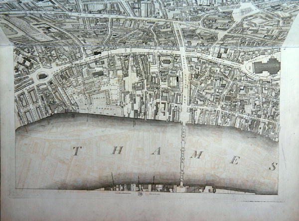 Piano della città di Londra, pubblicato nel 1813 da Richard Horwood