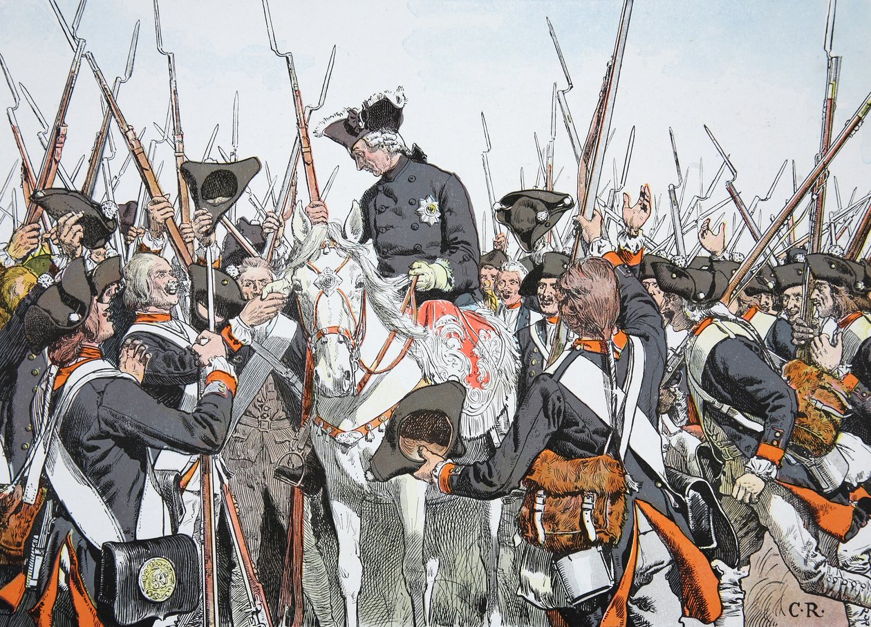 Re Federico e il reggimento Bernburg da Richard Knoetel