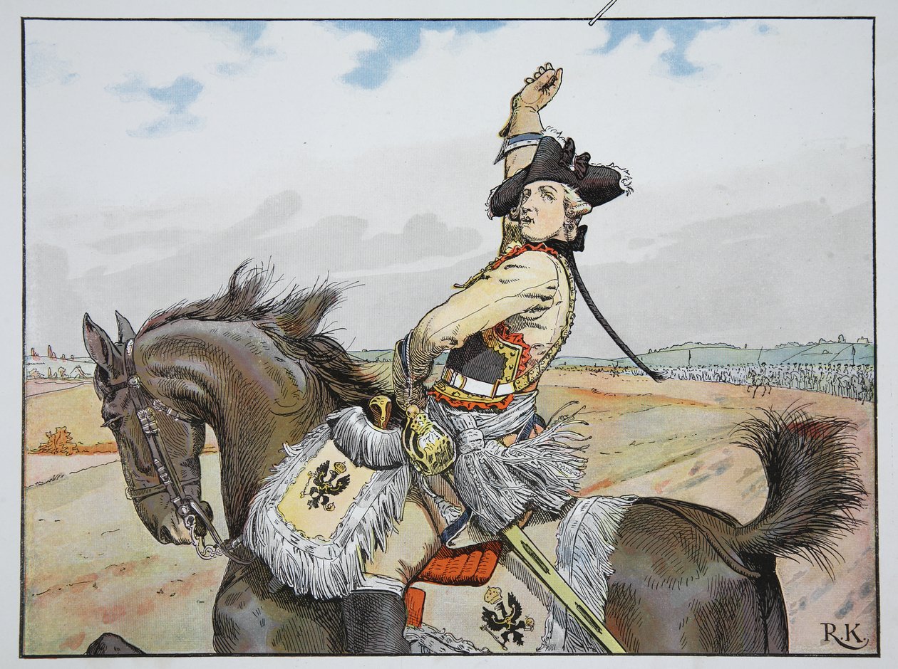 Seydlitz a Rossbach, 5 novembre 1757 da Richard Knoetel