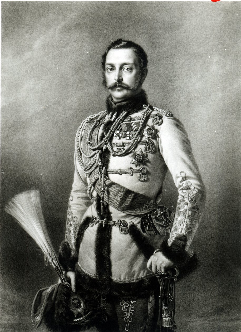 Alessandro II (1818-81) di Russia inciso da Dietmar Ullrich e Smirnoff, 1858 da Richard L. Lauchert
