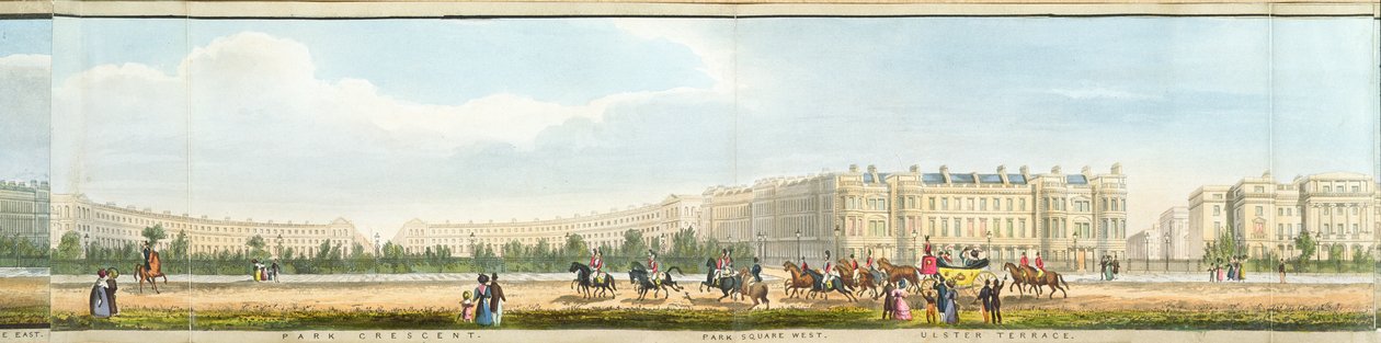 Park Crescent e Ulster Terrace, (dettaglio) da Richard Morris