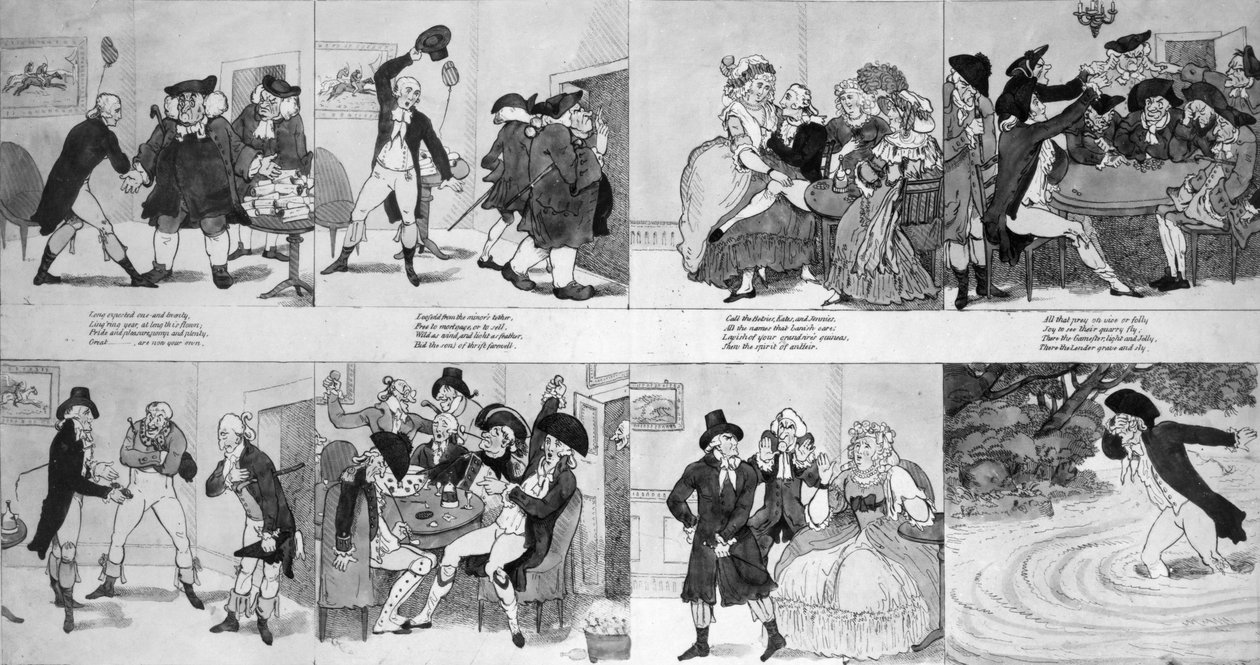 Una lezione per spendaccioni del Dr. Johnson da Richard Newton