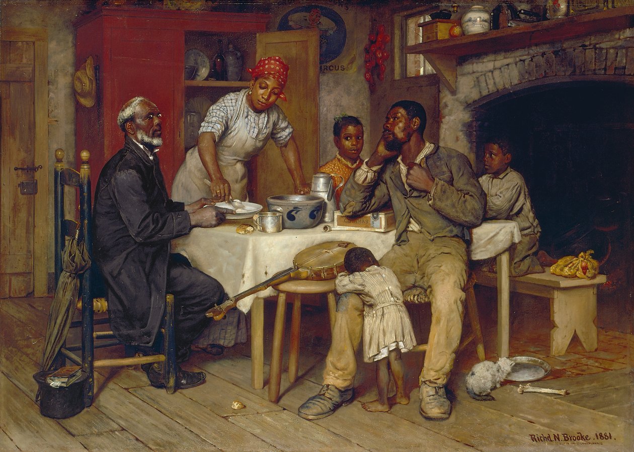 Una visita pastorale, 1881 da Richard Norris Brooke