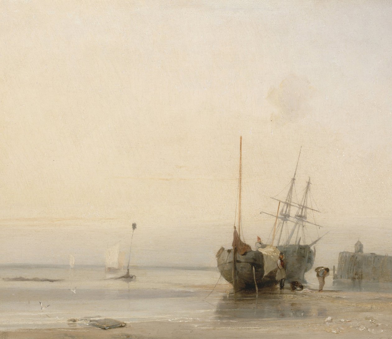 Molo di Calais, Francia da Richard Parkes Bonington
