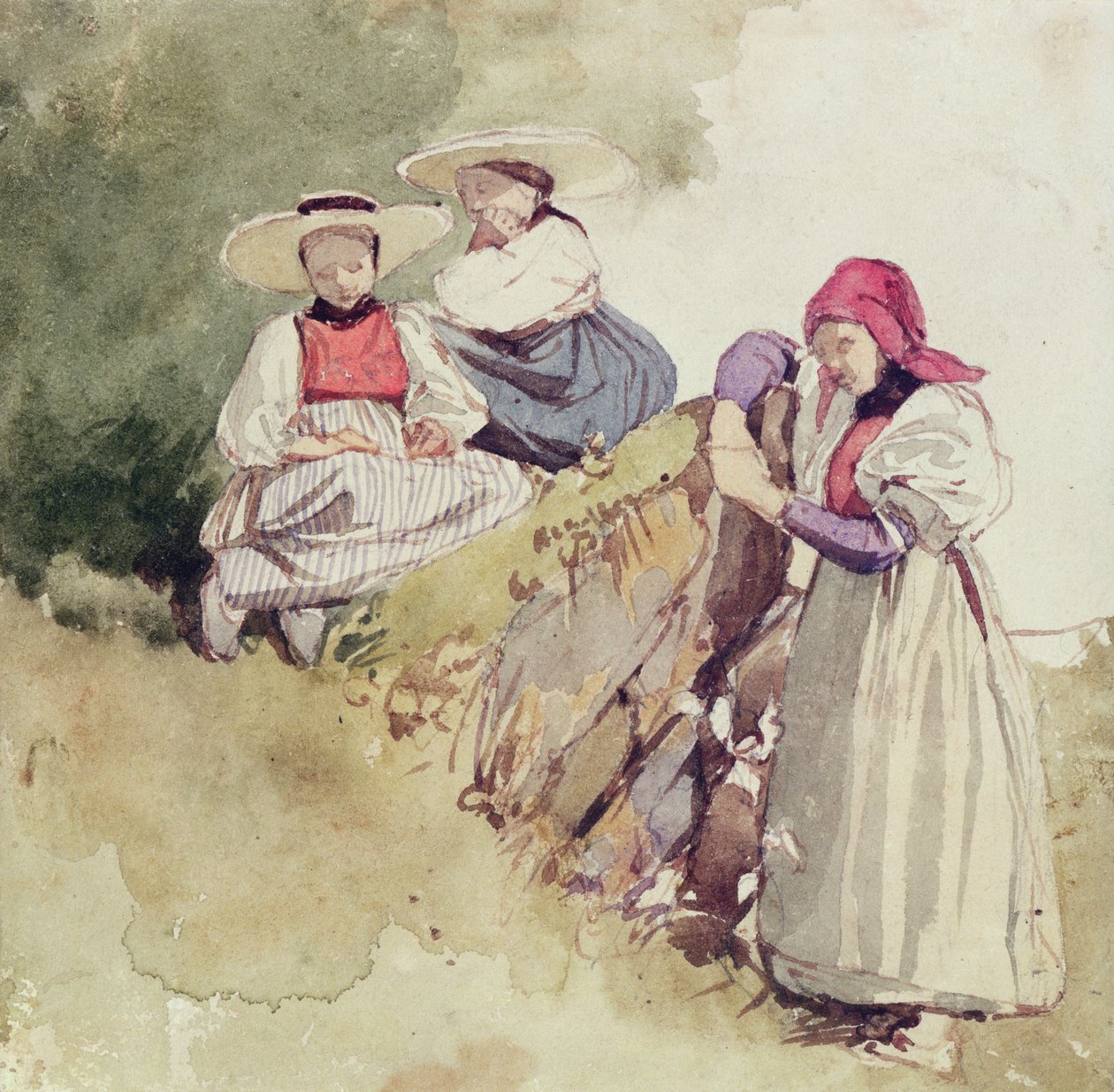 Tre donne da Richard Parkes Bonington
