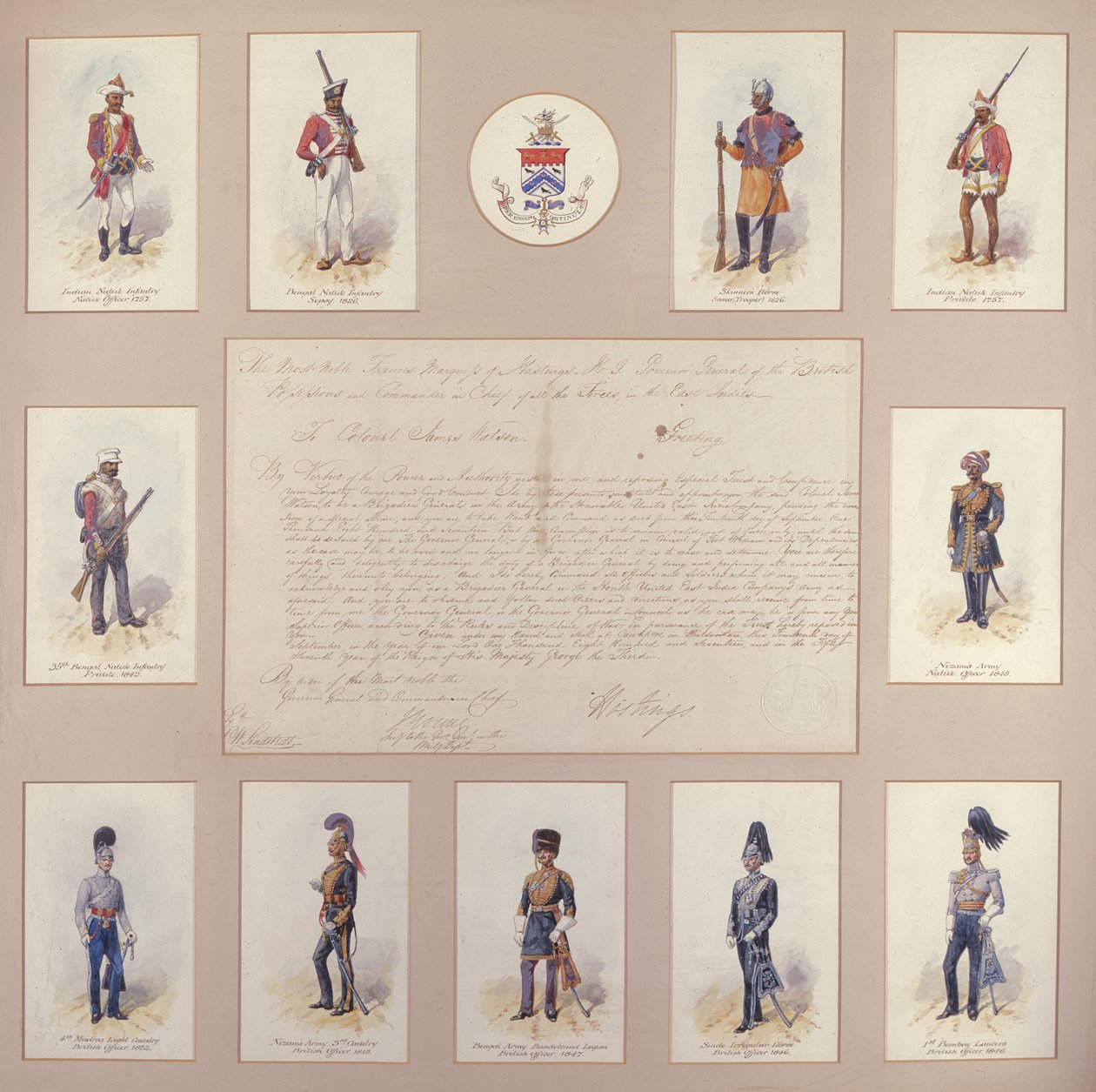 Uniformi militari degli eserciti britannico e indiano da Richard Simkin