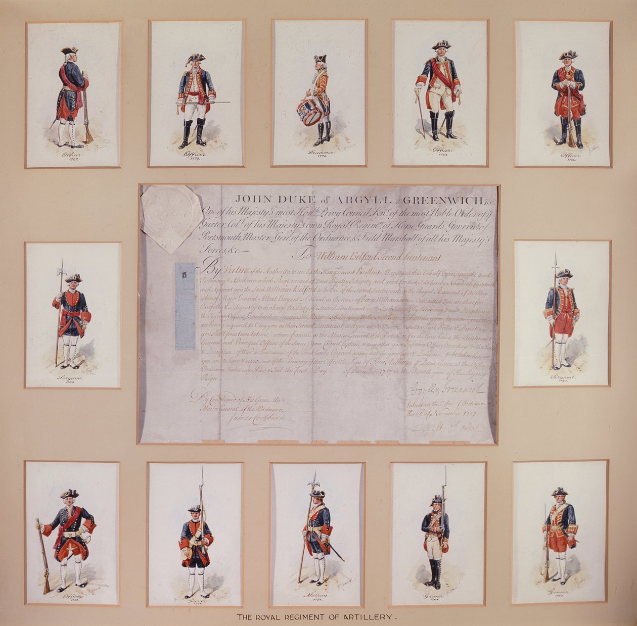Uniformi del Reggimento Reale di Artiglieria da Richard Simkin