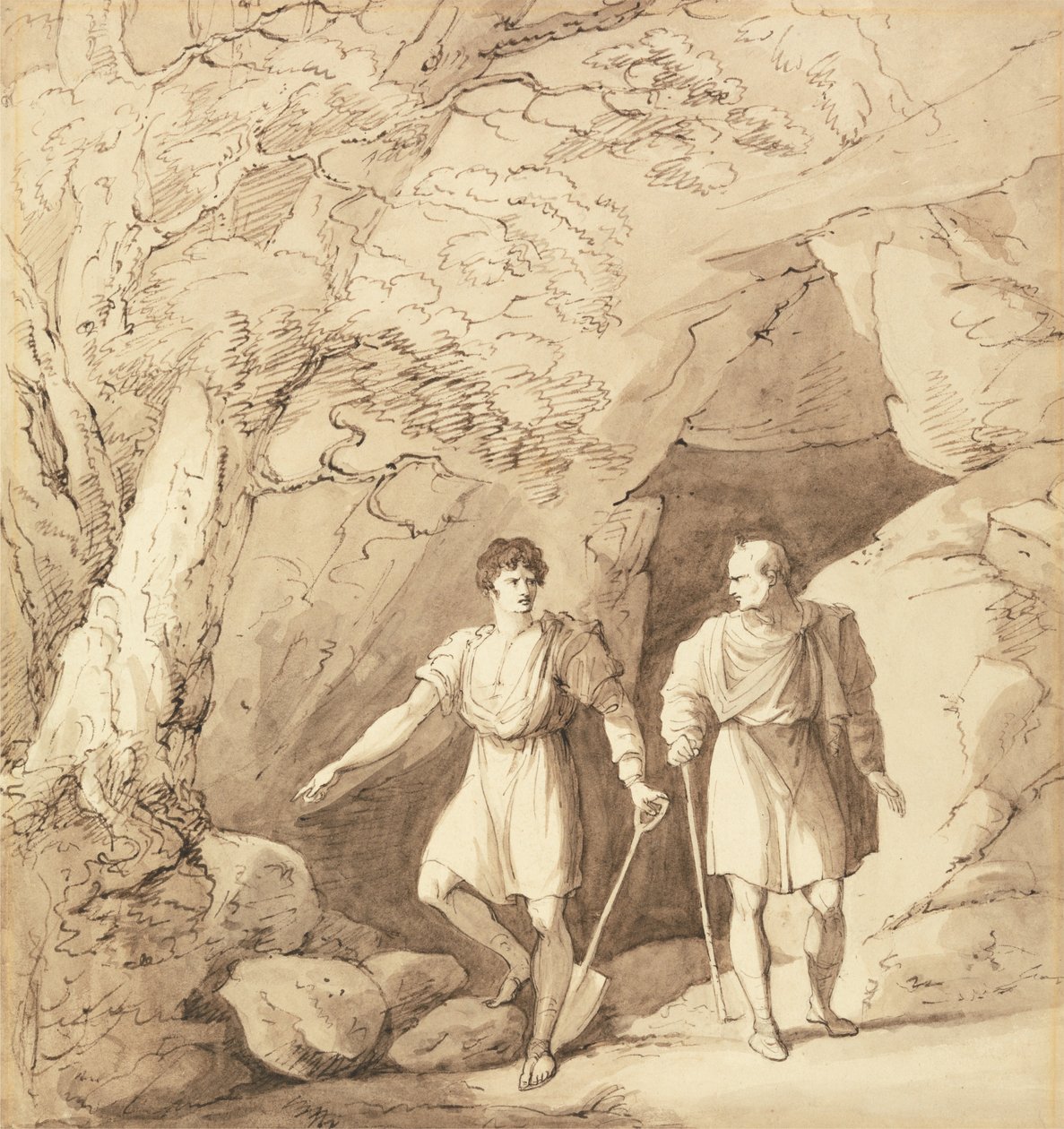 Alcibiade e Timone da Richard Westall