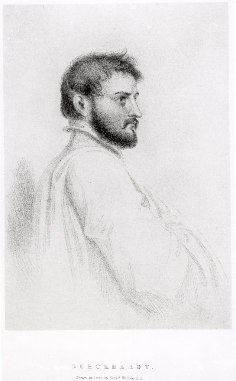 Ritratto di Johann Ludwig Burckhardt (1784-1817) da Richard Westall