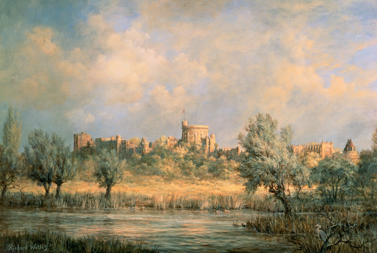 Castello di Windsor: dal fiume Tamigi da Richard Willis