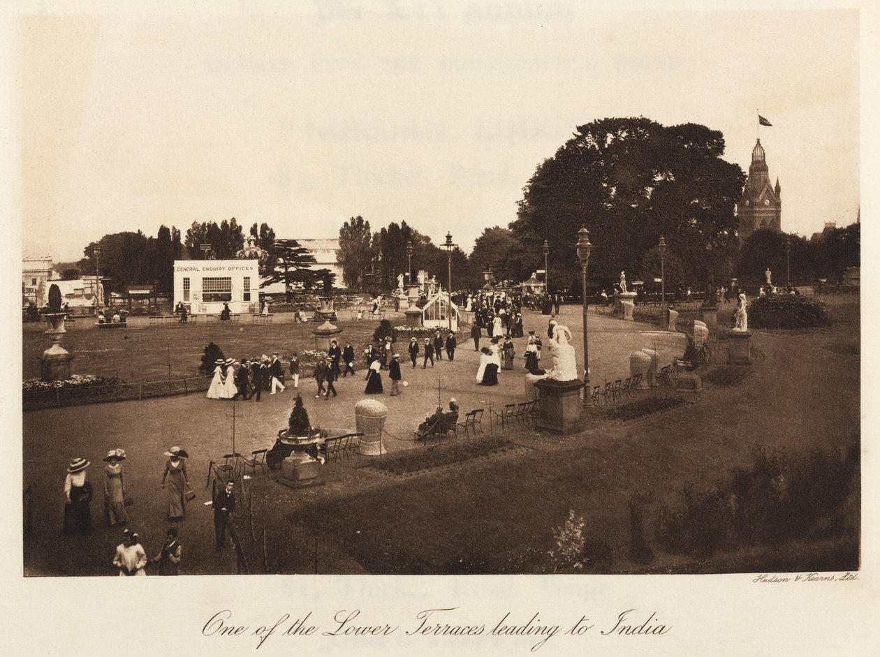 Persone che si rilassano nel Crystal Palace Park, Sydenham da John Pardon