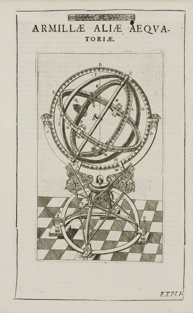 Sfera armillare equatoriale di Tycho Brahe, c 1580 da John Pardon