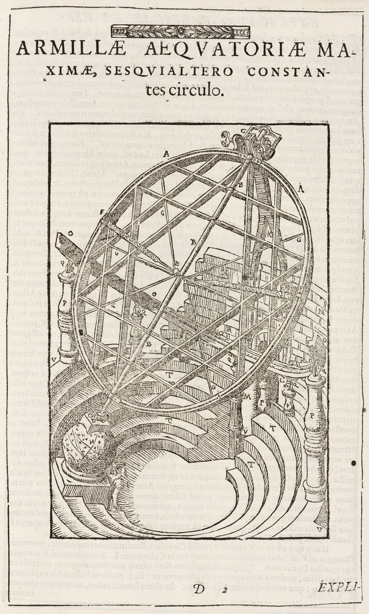 Cerchi equatoriali montati di Tycho Brahe, dopo il 1580 da John Pardon