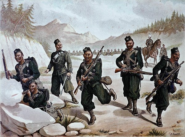 Il 3° Gurkhas in schermaglia, l