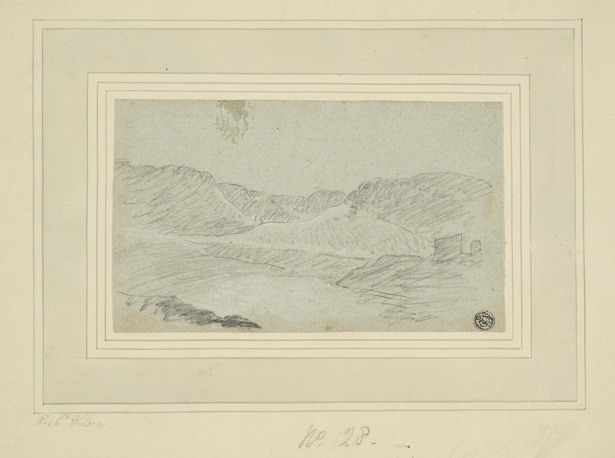 Paesaggio collinare da Richard (attr.to) Wilson