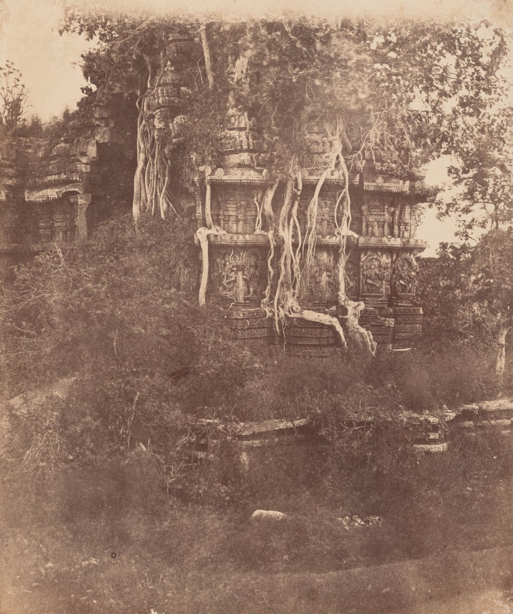 Tempio di Hallibeed, India, 1856-1857 (foto) da Richard Banner Oakeley