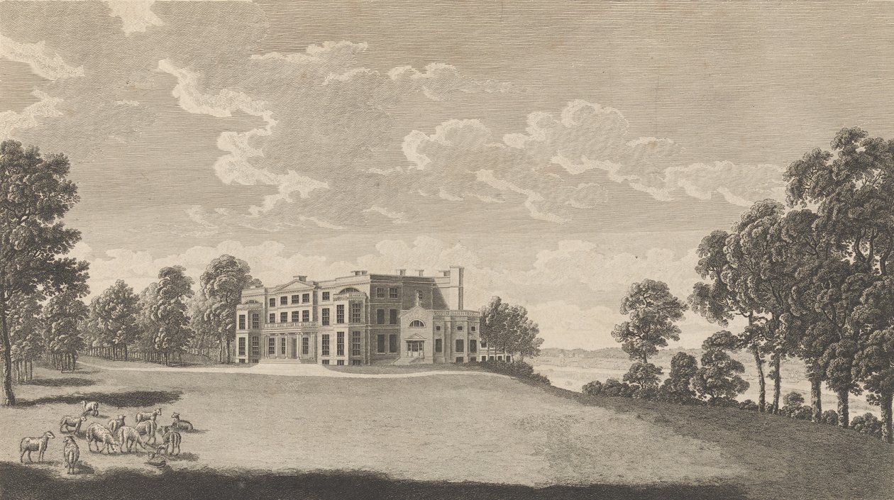 Belvidere House, vicino a Erith, nella contea di Kent, da The History di Edward Hasted da Richard Bernard Godfrey