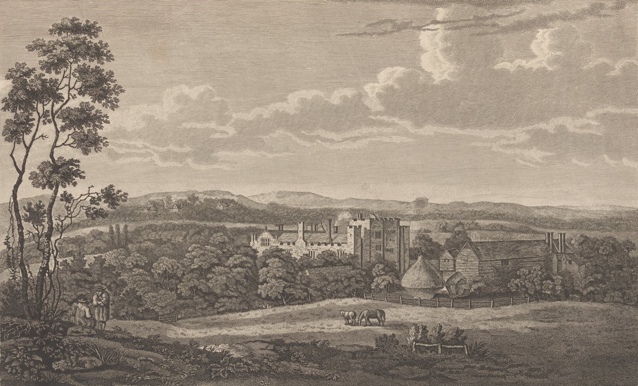 Castello di Hever nella contea di Kent, dalla Storia e Topografia di Edward Hasted da Richard Bernard Godfrey