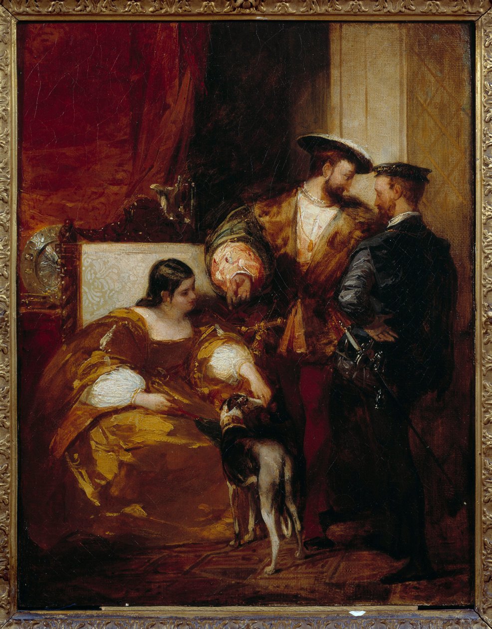 Francesco I e la Duchessa di Etampes. Anna di Pisseleu, Duchessa di Etampes, favorita di Francesco I (1508-1580) da Richard Bonington
