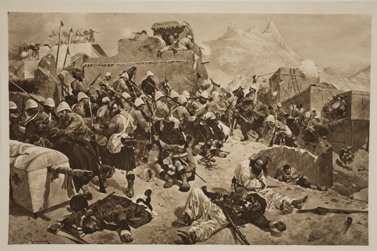 Candahar: Gli Highlanders del 92° e i Gurkha del 2° che assaltano Gaudi Mullah Sahibdad, da 