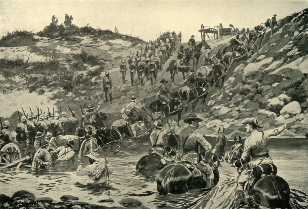 Da Frere a Chieveley - Difficoltà di trasporto, 1900 da Richard Caton Woodville II