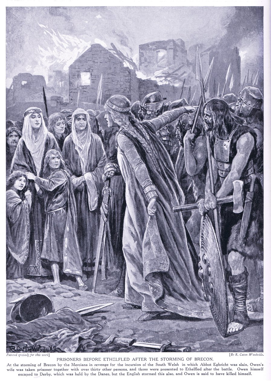 Prigionieri davanti alla regina Ethelred, anni 