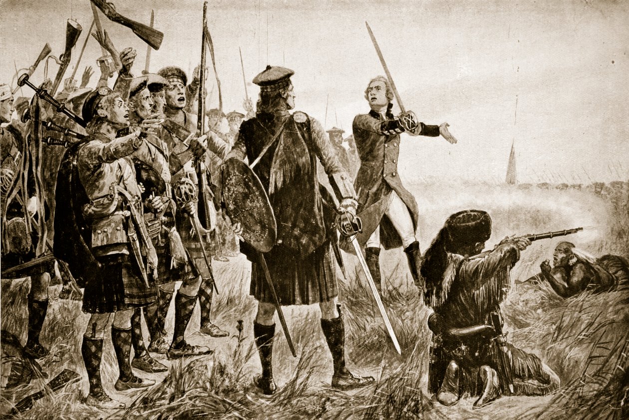 La battaglia del Quebec, 1759, illustrazione da 