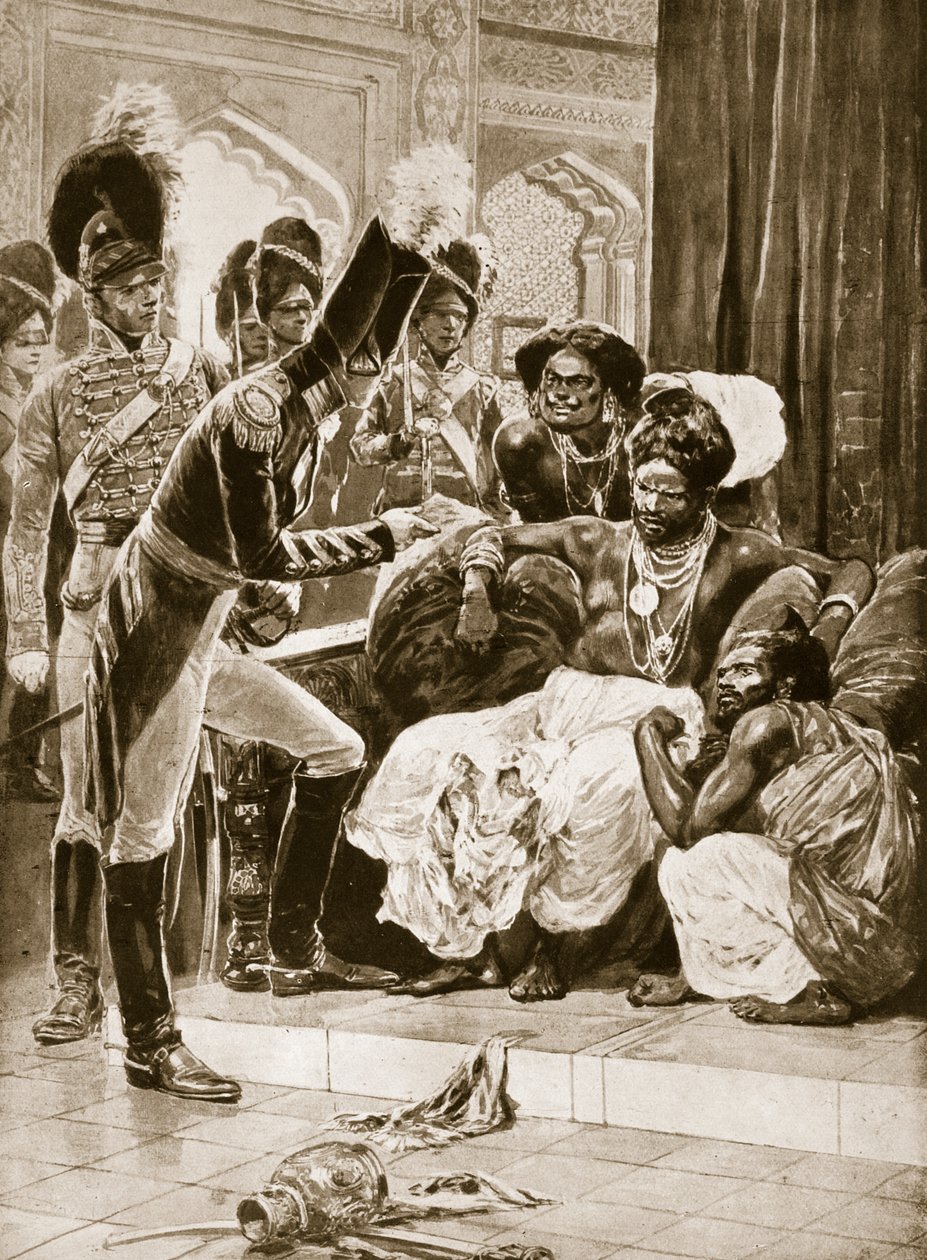 I Britannici a Ceylon, illustrazione da 