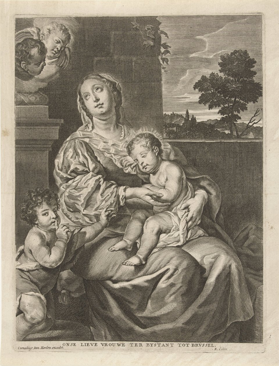 Madonna con Bambino dormiente e Giovanni Battista da Richard Collin