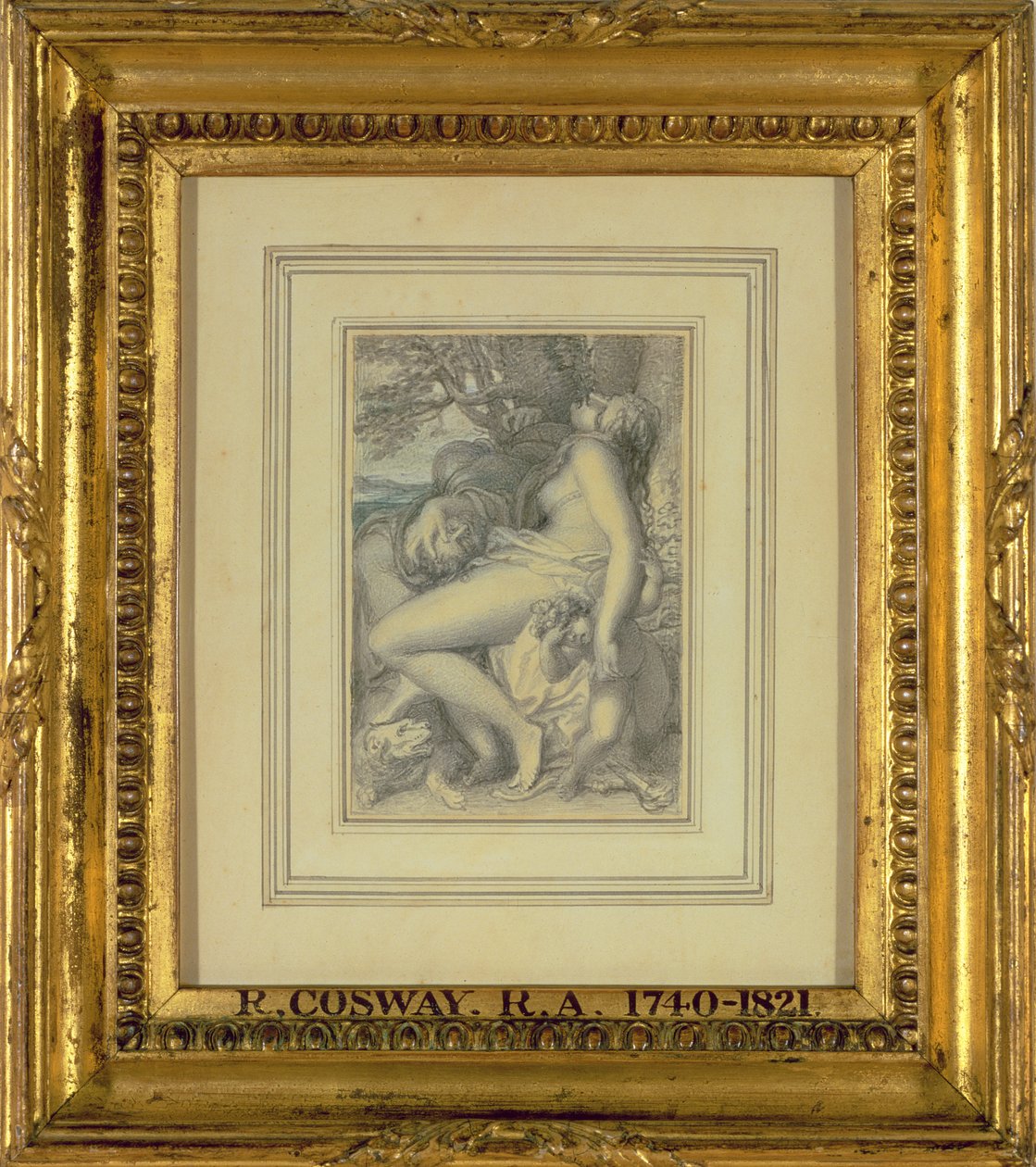 Marte riposa nel grembo di Venere, c.1805-15 da Richard Cosway