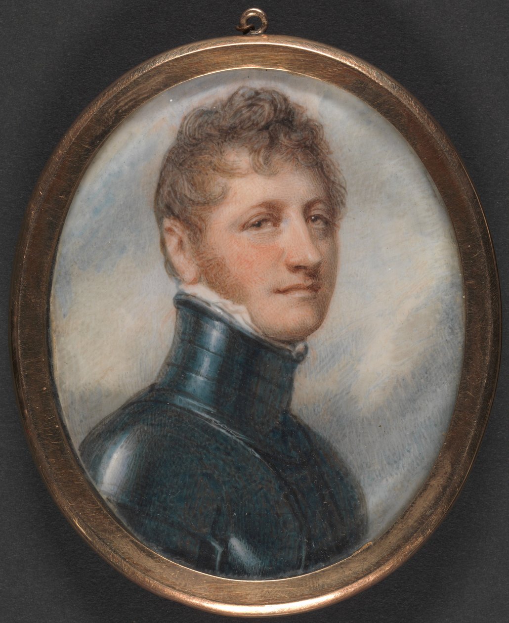 Ritratto di un uomo in armatura da Richard Cosway