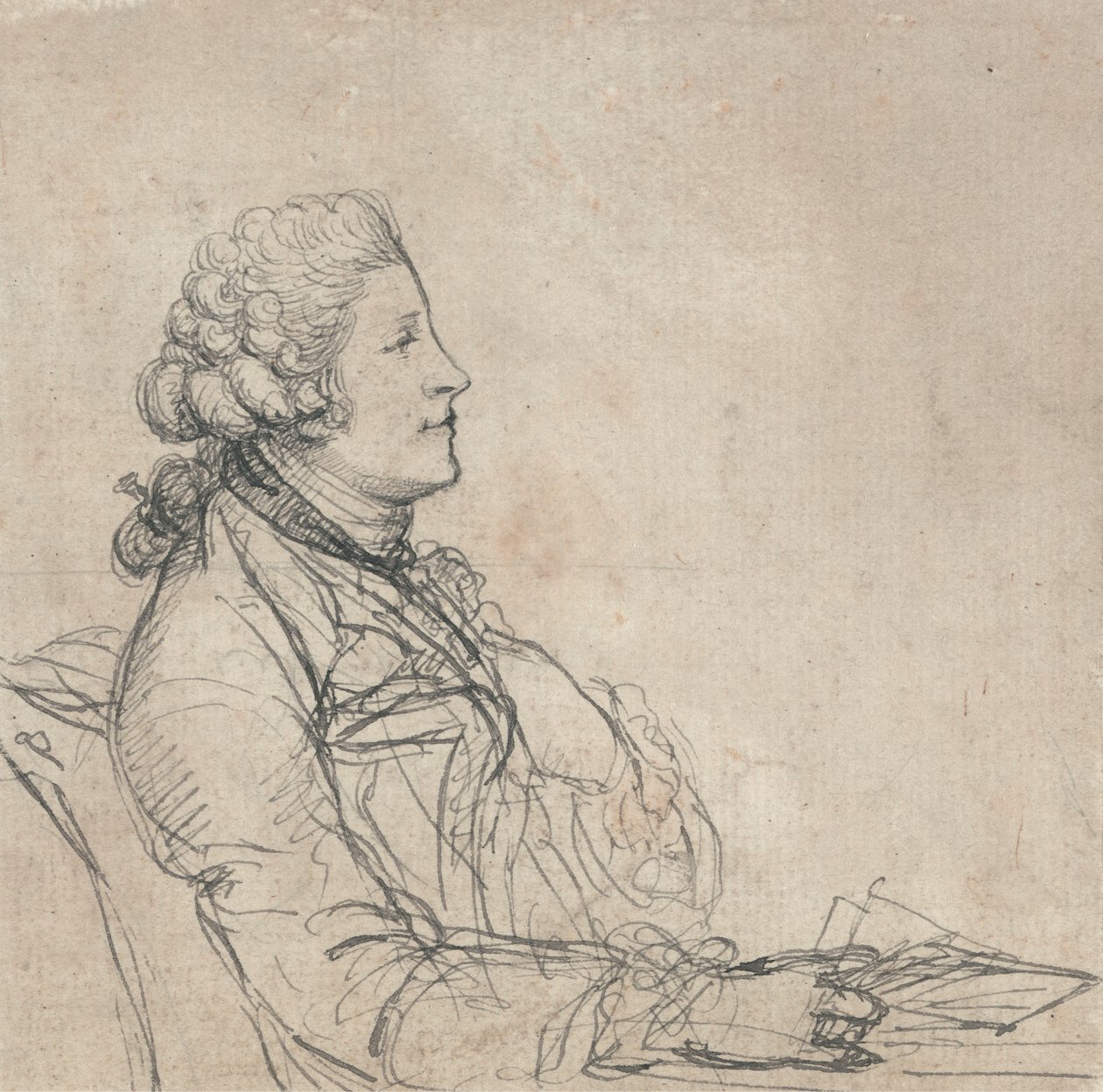 Studio di Profilo di un Giovane da Richard Cosway