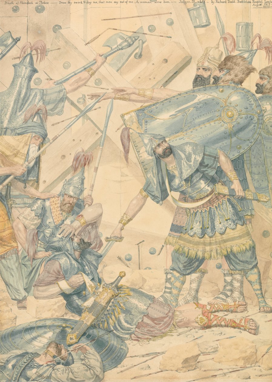 Morte di Abimelech a Thebez da Richard Dadd