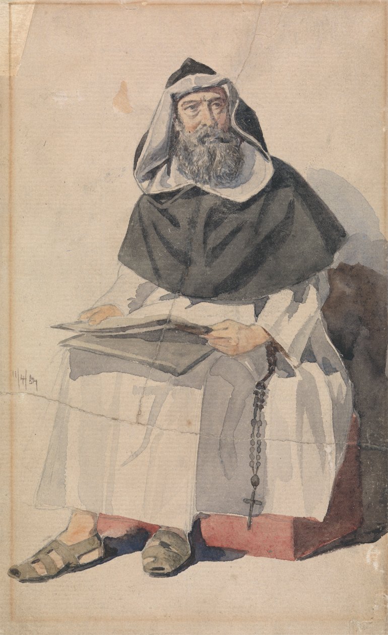 Ritratto di un monaco da Richard Dadd