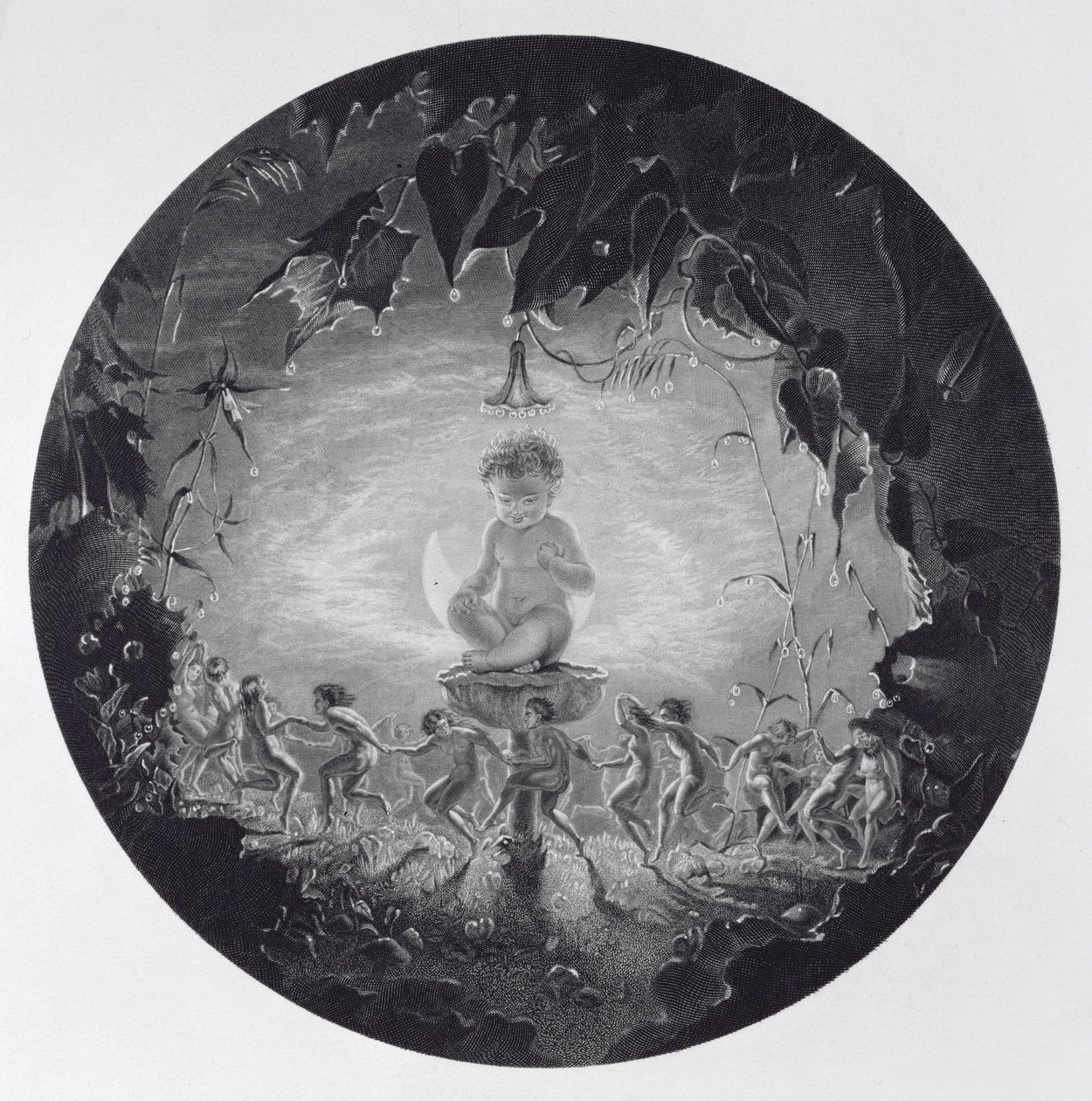 Puck e le fate, inciso da William Home Lizars (1788-1859) da Richard Dadd