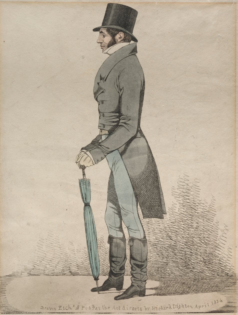 Veduta della Borsa Reale, 1824 da Richard Dighton