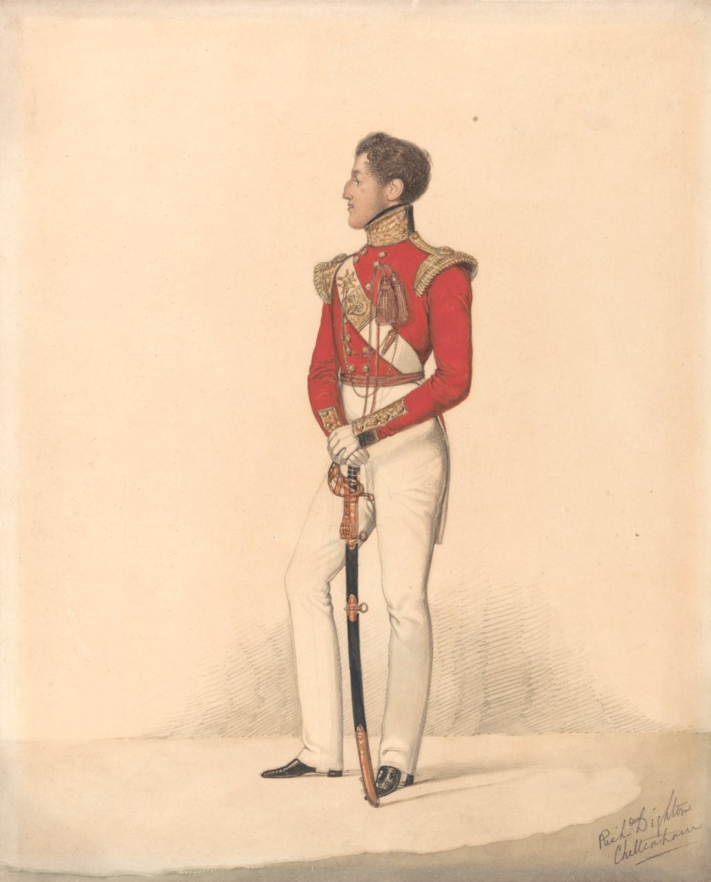 Lord Henry Charles Capel Somerset, 5° Fanteria Leggera - Cheltenham da Richard Dighton