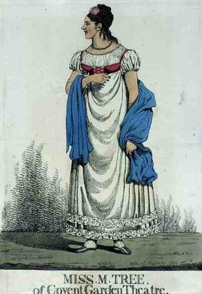 Miss M. Tree del Covent Garden Theatre, pub. da Thomas McLean da Richard Dighton