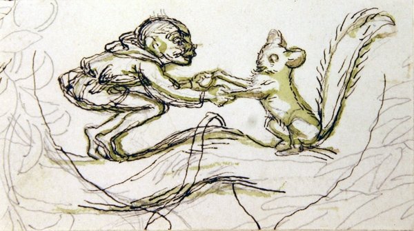 Goblin e Scoiattolo da Richard Doyle